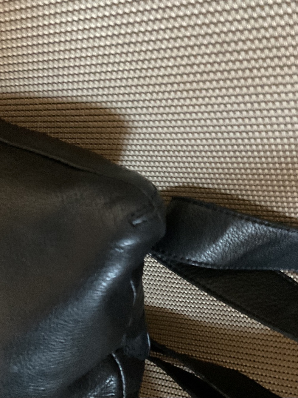 margot Black Pebbled Leather Crossbody with Front Zip Pocket - Picture 5 of 11